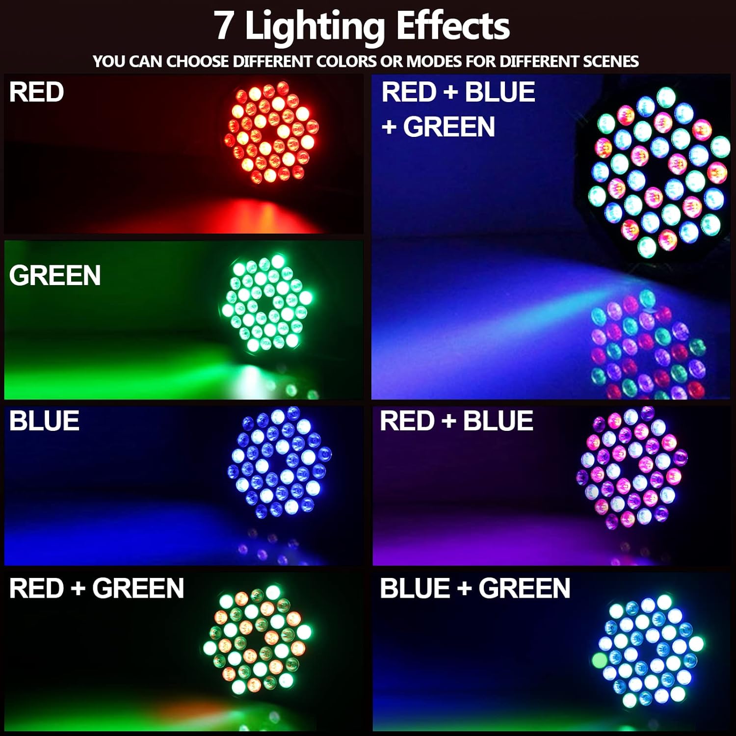 36 Led Spotlights, Par Lights  - огляд і ціна Event Party Dj