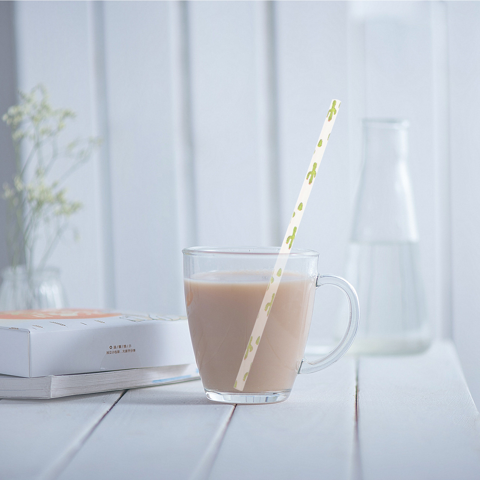 100Pcs Eco Friendly Paper Stra - огляд і ціна Paper Straw Color