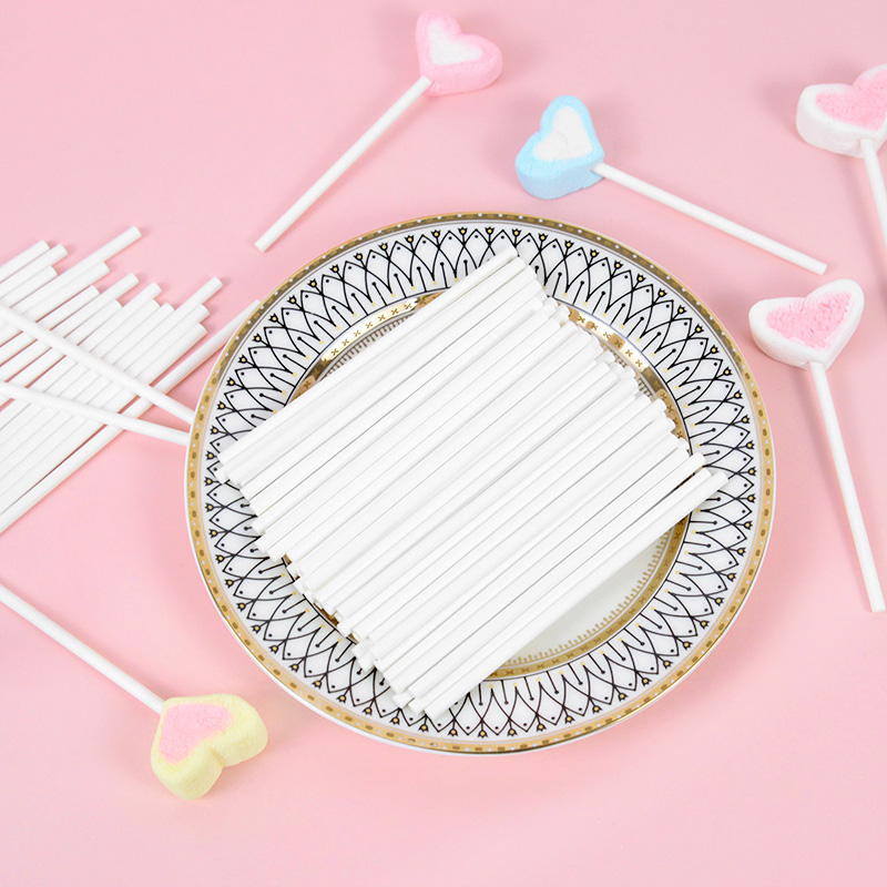 100pcs Solid Core White Paper  - огляд і ціна Cotton Candy Cone