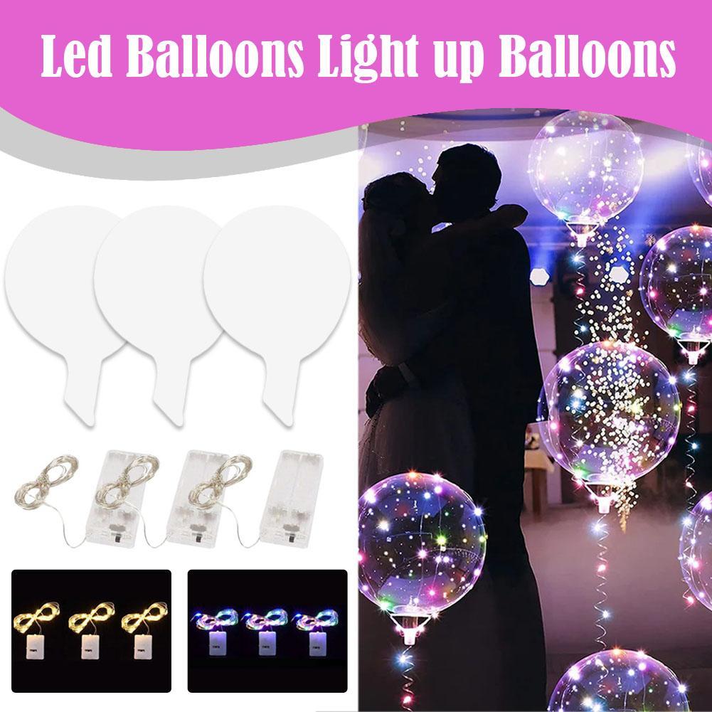 3 Pcs Led Balloons Light Up Ba - огляд і ціна Led Balloon Light