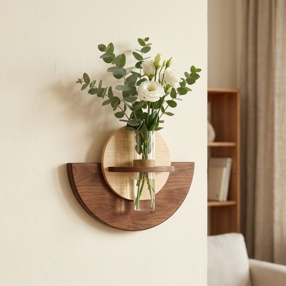 Oval Wood Wall Mount Flower Sh - огляд і ціна Flower Wall Panel