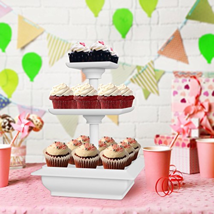 3-Tier Cupcake Stand - Square  - огляд і ціна Cupcake Stand Tier