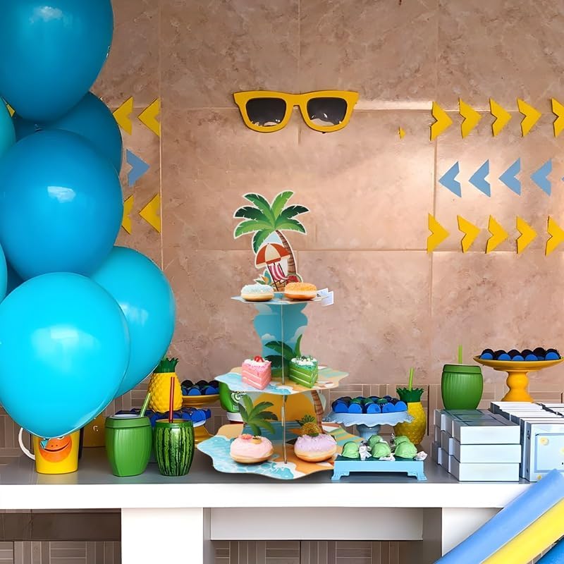 3 Tier Hawaiian Beach Cupcake  - огляд і ціна Cupcake Stand Tier